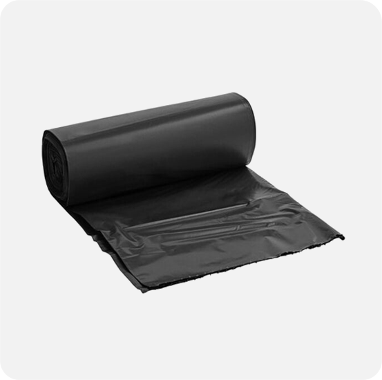 GARBAGE BAGS HEAVY DUTY-40-45 GALLON-BLACK-XXX 100 / CASE